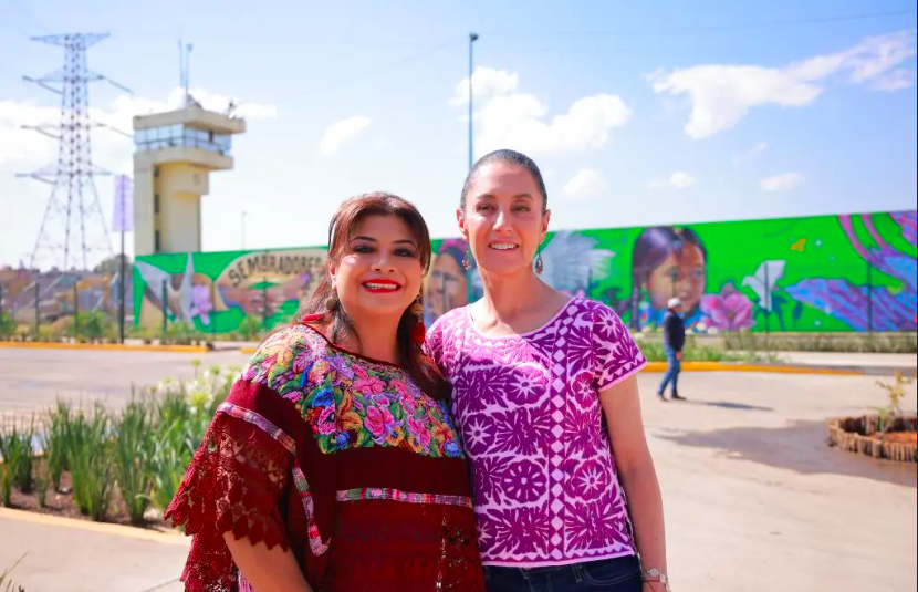 Clara Brugada con Claudia Sheinbaum